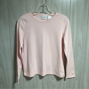 Liz Claiborne Ribbed Pink Long Sleeve Top Size Petite P